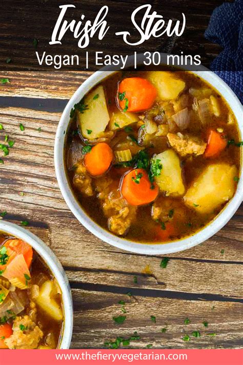 Easy Vegan Irish Stew With Guinness Vegan Dinner Recipes Easy Spicy