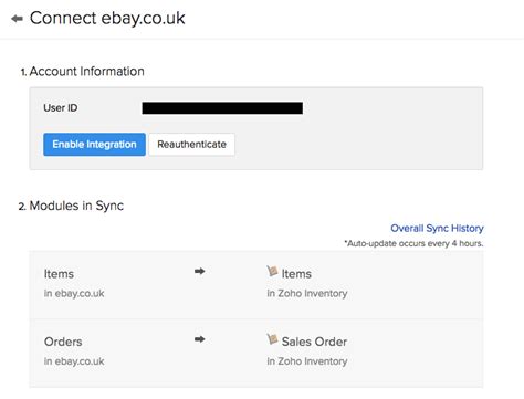 Zoho Inventory - Integrations with eBay UK Edition