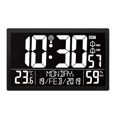 Alarm Clock Digital Wall Clock Large Display Extra Large Digital Wall ...