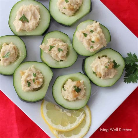 Cucumber Hummus Cups