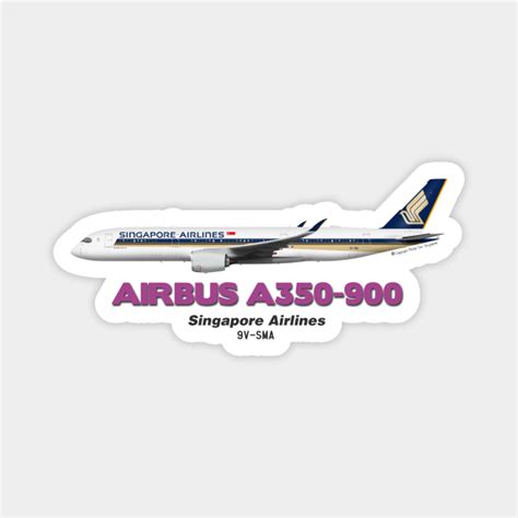 Airbus A350 900 Singapore Airlines A359 Magnet Teepublic