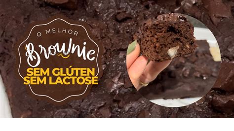 Brownie sem glúten e sem lactose massa grão de bico Fácil e