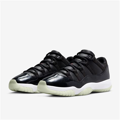 Air Jordan 11 Retro Low 72 10 Negro Gym Rojo Blanco Vela Zapatillas