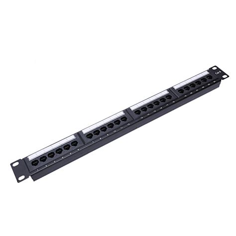 Utp 24 Port Rj45 Patch Panel Rack Cable Wall Mount Vicedeal