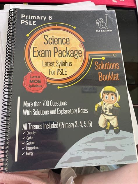 Science Exam Package Psle Latest Version Hobbies Toys Books