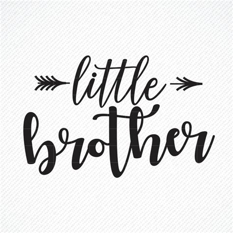 Little Brother Svg Litttle Brother Png Little Brother Cut File Kids