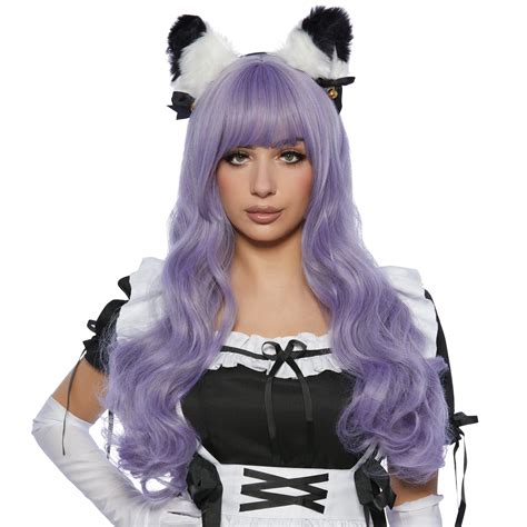 Zyunko Purple Wavy Long Wig For Adults Party Expert