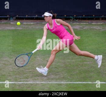 Ajla Tomljanovic In Action Against Lin Zhu In Their Women S Singles