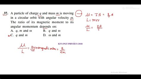 A Particle Of Charge Q And Mass M Is Moving In A Circular Orbit With