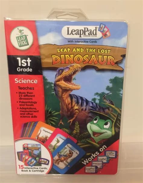 Leappad 1st Grade Science Leap And The Lost Dinosaur With Cards Book