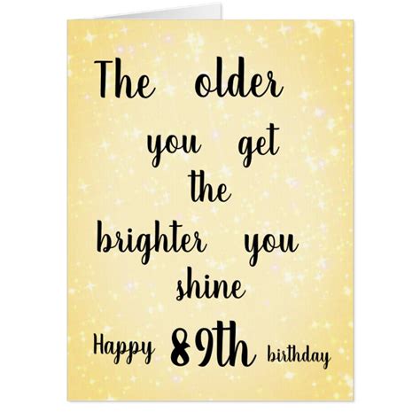 Large Lovely Happy 89th Birthday Design Card