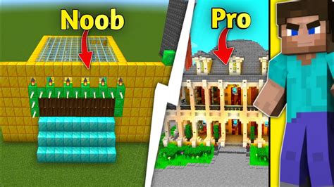 Noob Vs Pro Build Battle In Minecraft Youtube