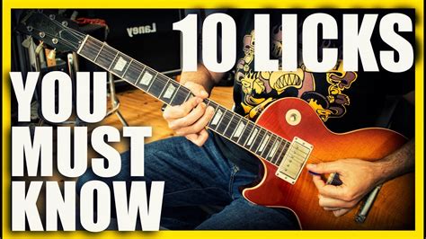 Blues Rock Guitar Licks You Must Know With Tabs Youtube