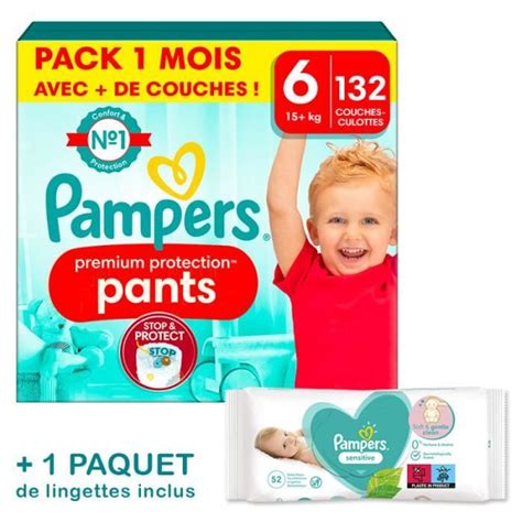 Couches Culottes Pampers Premium Protection Pants Taille 6 Pack 1