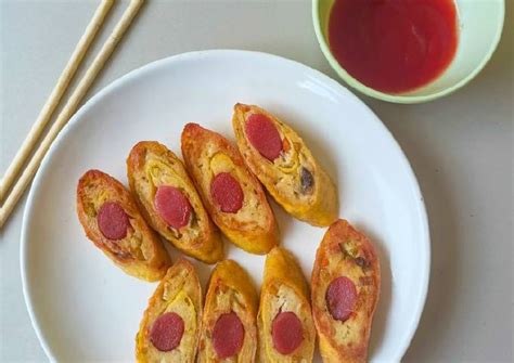 Resep Egg Roll Tahu Rolade Tahu Isi Sosis Oleh Ken Cookpad