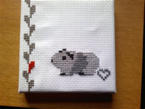 The Cutest Guinea Pig Cross Stitch Stitching Pinterest