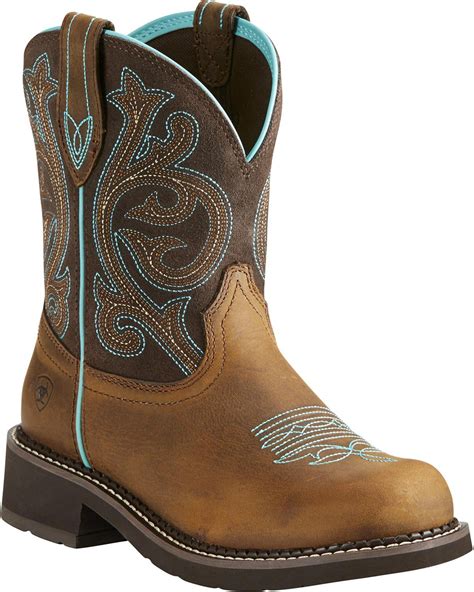 Ariat - 10021462 Ariat Women's Fatbaby Heritage Western Boots - Distressed Brown/Fudge - Walmart ...