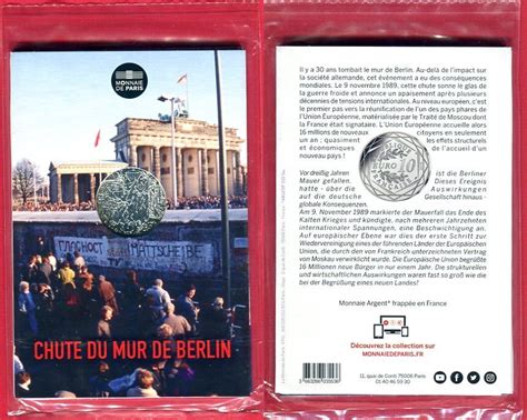 Frankreich 10 Euro Silber 2019 30 Jahre Mauerfall Stempelglanz Im