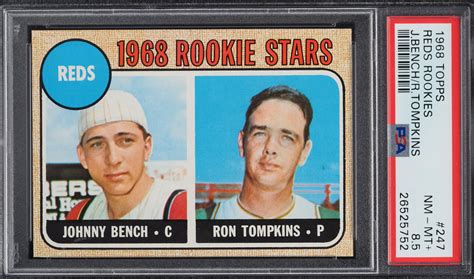 Johnny Bench 1968 Topps 247 Rookie Stars Price Guide Sports Card