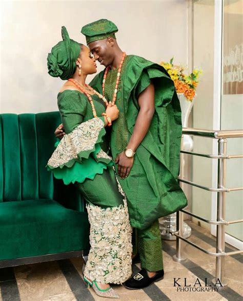 Nigerian Complete Couple Aso Oke Set Bride And Groom Aso Oke Etsy