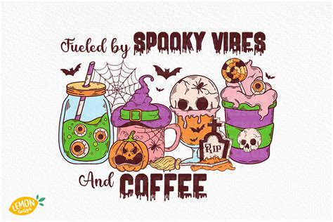 Coffee Halloween Quote PNG Sublimation Graphic by Lemon.design ...