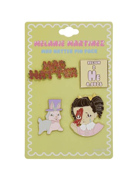 Melanie Martinez Mad Hatter Cry Baby Enamel Pin Set Hot Topic