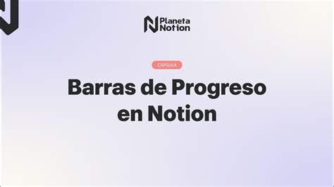 Barras De Progreso En Notion Youtube