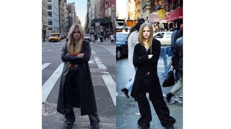 Foto Avril Lavigne Recreate Foto Album 20 Tahun Lalu Netizen Iconic