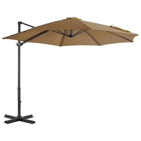 Parasol meuble de jardin en porte à faux avec poteau en aluminium 300