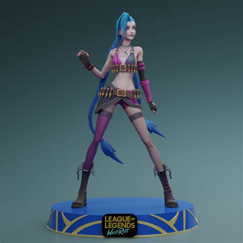 Free Stl File Jinx League Of Legends Wild Rift Free 3d Stl 🆓 ・object To Download And To 3d Print