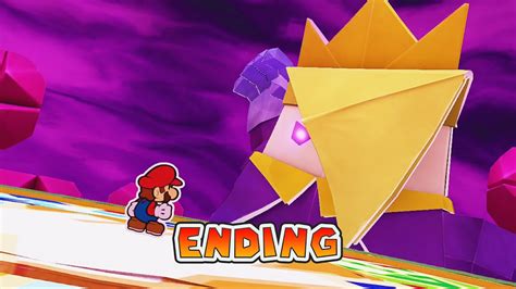 Paper Mario The Origami King Final Boss And Endcredits Youtube