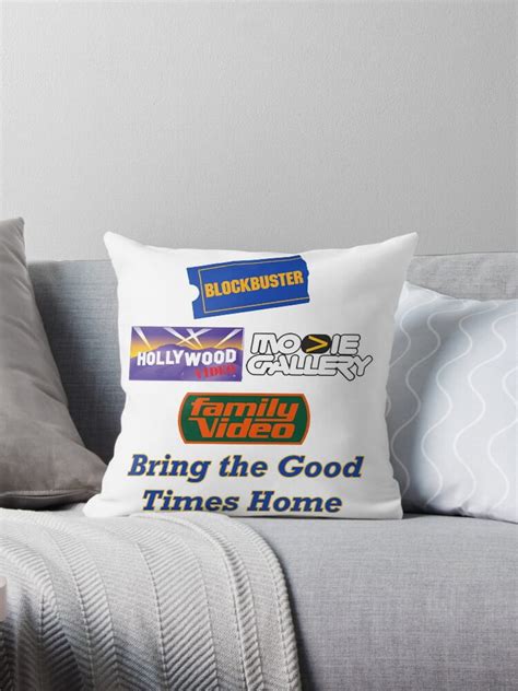 AABERIC The Big 4 Video Stores-Bring the Good Times Home Throw Pillow ...