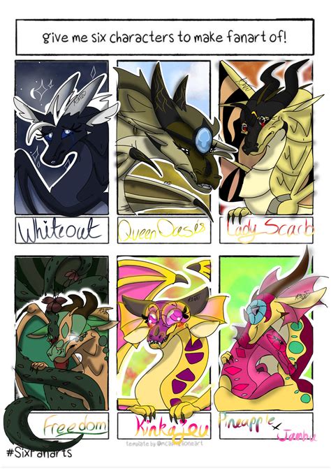 Six Wings Of Fire Characters!! Finished!! by QUEENREBORN on DeviantArt