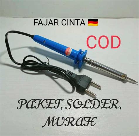 Solder Listrik 40w Gagang PLASTIK Soldering Iron Solder 40 Watt