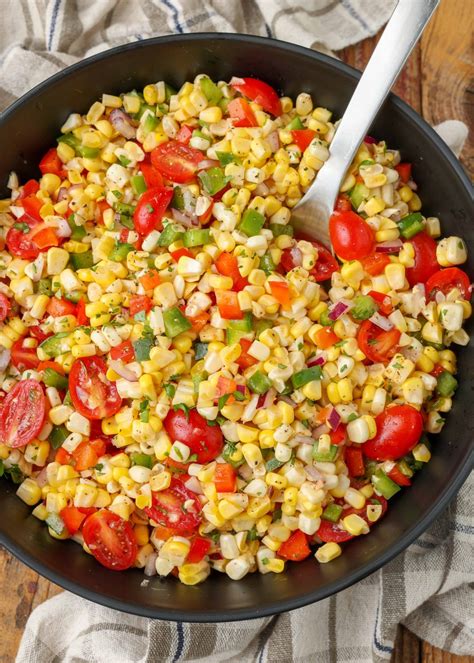 Fresh Corn Salad - Vegetable Recipes