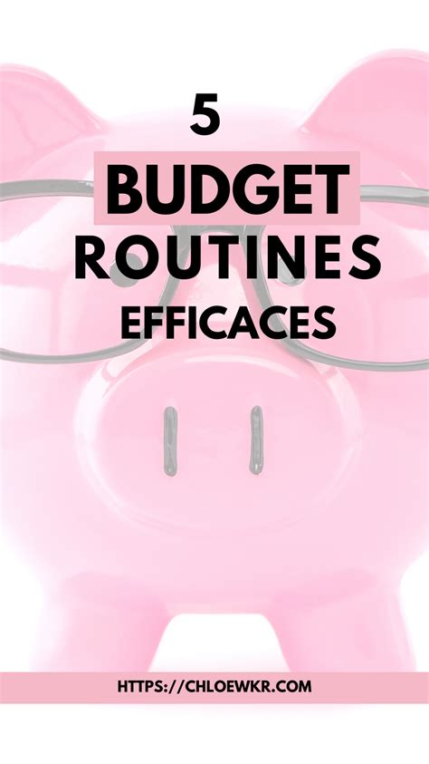 Budget Mensuel Routines Efficaces Pour Faire Des Conomies