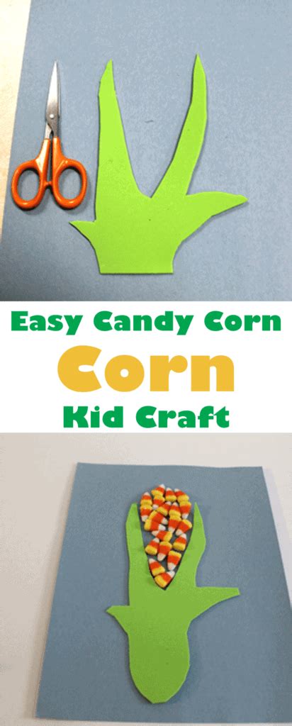 Candy Corn Cob Kid Craft - Fall Fun - A More Crafty Life