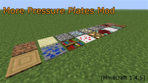 Minecraft Mod紹介 「more Pressure Plates Mod」 まいんくらふとにっき