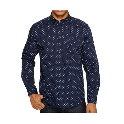 Cotton Full Sleeve Formal Shirt For Men Navy Blue 4276