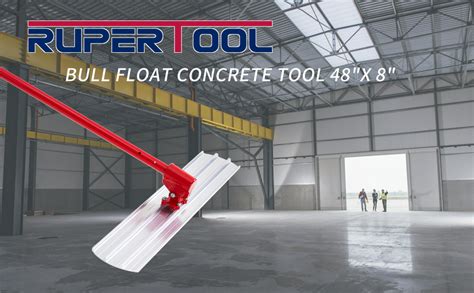 RUPERTOOL 48 X 8 Bull Float Aluminum Magnesium Alloy Concrete Float