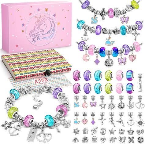 BIIB Regalo Bambina 5 6 7 8 9 10 Anni Kit Braccialetti Fai Da Te