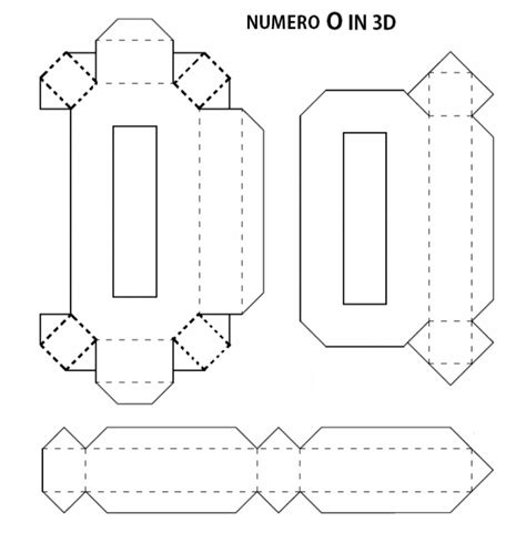 Molde Para Letras E Números 3d 3c1