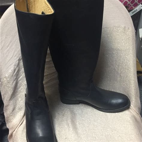 Frye Shoes Frye Melissa Button Back Zip Black Boots Poshmark