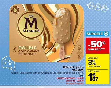 Promo B Tonnets Glac S Magnum Chez Carrefour Market Icatalogue Fr