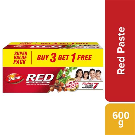 Dabur Red Ayurvedic Toothpaste G Buy Get Free