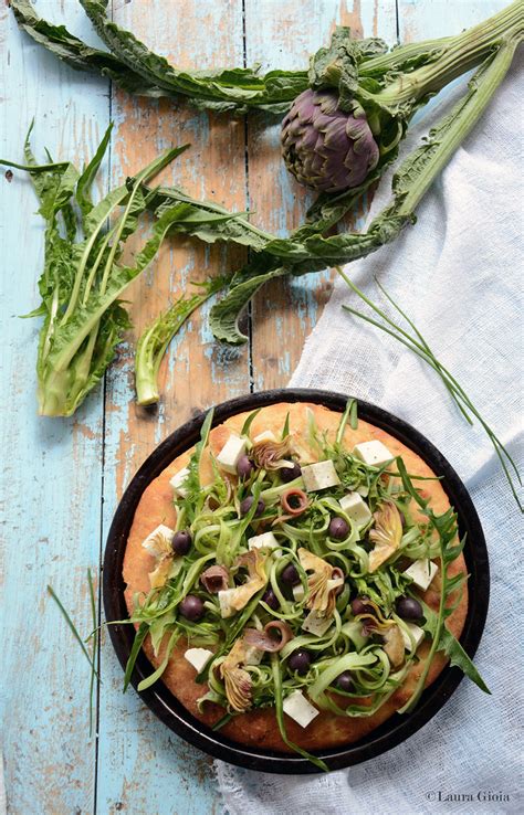 Pizza Con Puntarelle Focaccia Di Farro Con Puntarelle Car Flickr