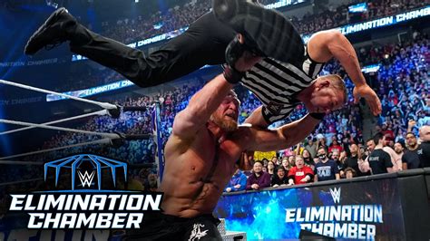 Brock Lesnar F 5s EVERYBODY WWE Elimination Chamber 2023 Highlights