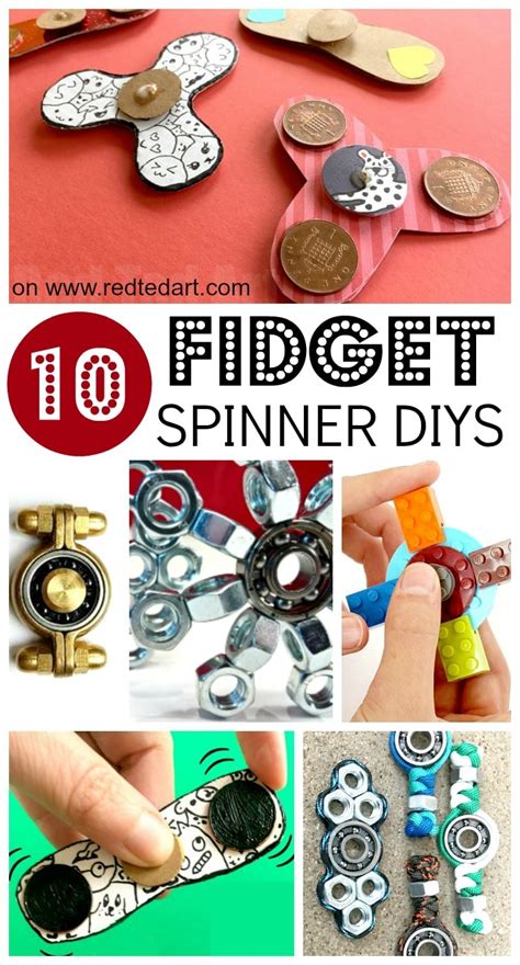 Fidget Spinners DIY - 10 Designs - Red Ted Art's Blog