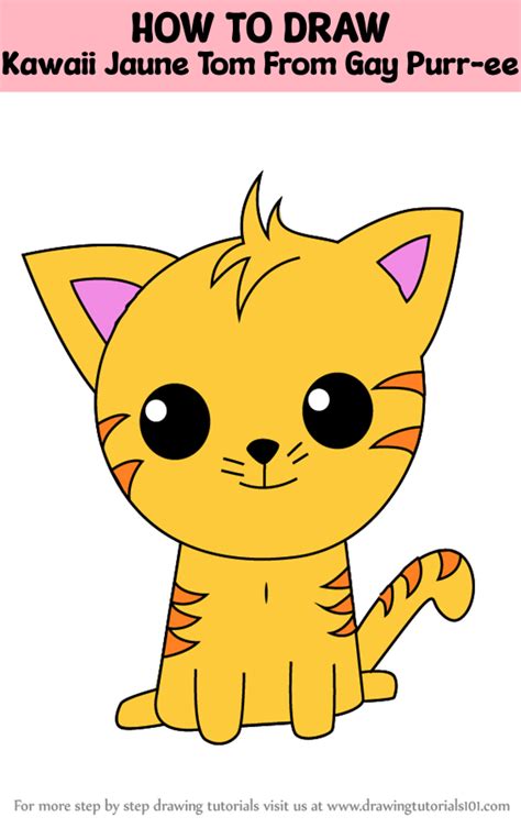 How To Draw Kawaii Jaune Tom From Gay Purr Ee Kawaii Characters Step By Step