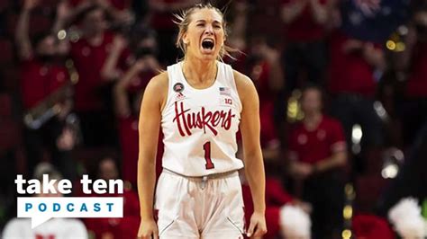 Huskers Hoops With Nebraska Guard Jaz Shelley On The Bench With Mike Hall